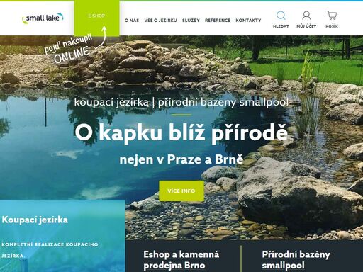 stavíme zahradní jezírka na míru, zároveň u nás nakoupíte vše potřebné pro stavbu, péči nebo údržbu zahradních jezírek od a do z - jezírková čerpadla, filtrace jezírka, plastová jezírka a další.