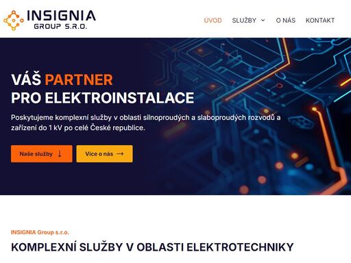 poskytujeme komplexní služby v oblasti silnoproudých a slaboproudých rozvodů a zařízení do 1 kv po celé české republice.