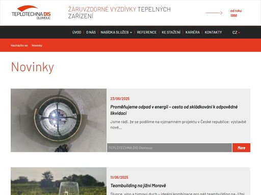 realizujeme žáruvzdorné vyzdívky pecí, šamotové vyzdívky kotlů a tepelných zařízení - teplotechna dis s.r.o. olomouc