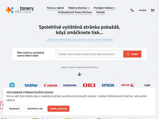 levné, ale přitom velmi kvalitní náplně do tiskáren. záruka rychlého dodání i pomoci v případě problémů s tiskárnou. osobní přístup pro zákazníky z olomouce a okolí.