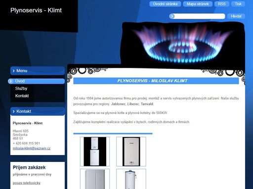 plynoservis - miloslav klimt je firma pro prodej, montáž a servis vyhrazených plynových zařízení.