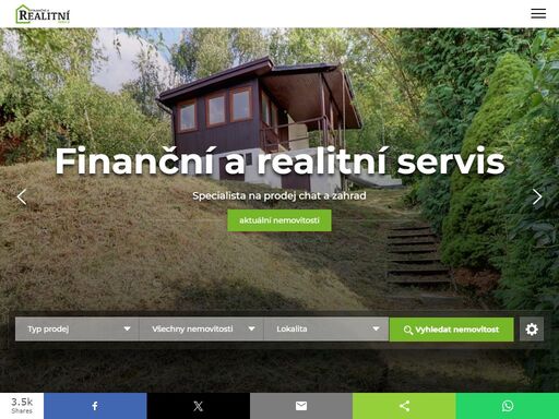 každý den stovky nových nemovitostí, reality. nemovitosti na prodej či pronájem v každém místě. přehledný katalog realit.