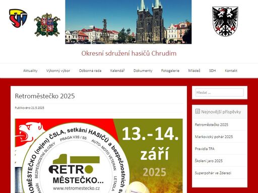 oficiální stránky okresního sdružení hasičů v chrudimi