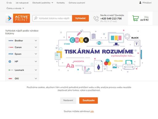 ověřená prodejna tonerů, inkoustů a tiskáren - firemní dovoz zdarma: tonery brno