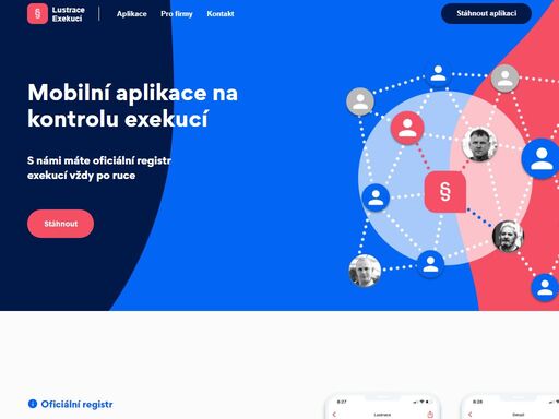 prověřujte osoby v oficiálním registru exekucí | získejte aktuální výpis exekucí | dostupnost na andoid i ios | snadná kontrola podle jména nebo ičo vyhledávané osoby | zjištění počtu exekucí i dlužných částek