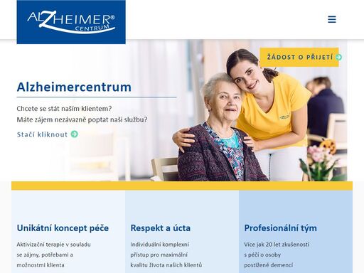 unikátní koncept péče o klienty s alzheimerovou chorobou