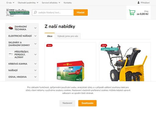 krkonošské centrum zahradní techniky - jilemnice, sněhové frézy, sekačky, křovinořezy, nářadí. servisní středisko zahradní techniky  a motorů.