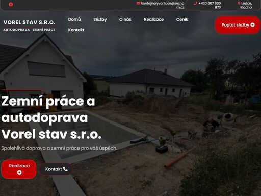 nabízíme zemní a výkopové práce, odvoz odpadů, autodopravu a pronájem kontejnerů pro prahu a okolí. používáme tu nejmodernější techniku.