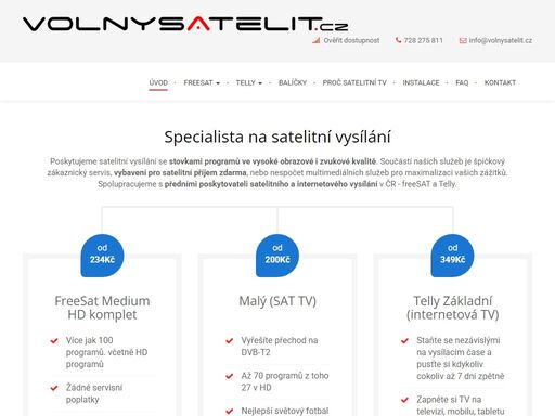 poskytujeme satelitní vysílání se stovkami programů ve vysoké obrazové i zvukové kvalitě. součástí našich služeb je špičkový zákaznický servis, vybavení pro satelitní příjem zdarma, nebo nespočet multimediálních služeb pro maximalizaci vašich zážitků.