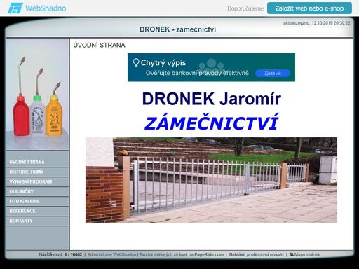 zámečnictví, kovovýroba, zakázková výroba