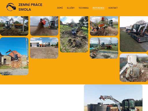 firma zemní práce jakub smola provádí zemní práce, výkopové práce, třídění zeminy, práce bagrem a minibagrem.