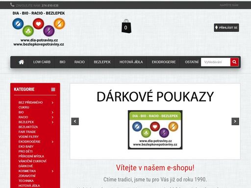 speciální výživa pro různé typy diet, potraviny pro diabetiky, bezlepková dieta, bezlaktózové výrobky, zdravá výživa.