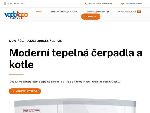 dodáváme a instalujeme tepelná čerpadla a kotle do domácností i firem po celém česku. provádíme montáže, revize i servis přes 20 let.