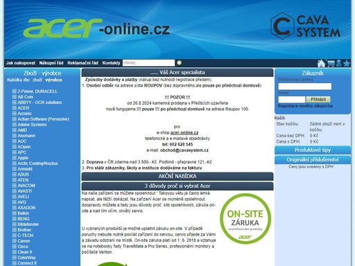 acer-online,notebook acer,monitor acer,počítač acer,projektor acer