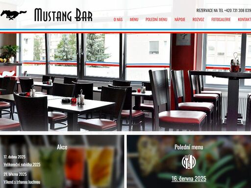 americká restaurace inspirovaná legendárním vozem ford mustang. jsme zaměření na americkou i mezinárodní kuchyni a v poledne u nás dostanete i česká jídla. namícháme vám koktejl a načepujeme dobrou plzeň.