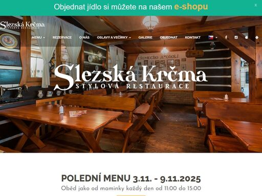 útulný interiér, klidná zahrádka, idylické prostředí lesoparku a to nejlepší ze slezské, moravské i české kuchyně.
taková je naše restaurace slezská krčma v třinci. útulný interiér, klidná zahrádka, idylické prostředí lesoparku a to nejlepší
ze slezské, moravské i české kuchyně. taková je naše restaurace slezská krčma v třinci.