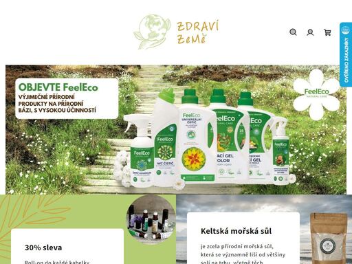 vítejte.... eshop zdraví země obsahuje výběr toho nejlepšího od českých i zahraničních firem. vše co zde naleznete, je šetrné k přírodě i tělu a není testováno na zvířatech. rádi vám pomůžeme s výběrem, doporučíme oblíbené produkty, které prošly naším testováním. jste připraveni udělat změnu? každý krůček se počítá a…