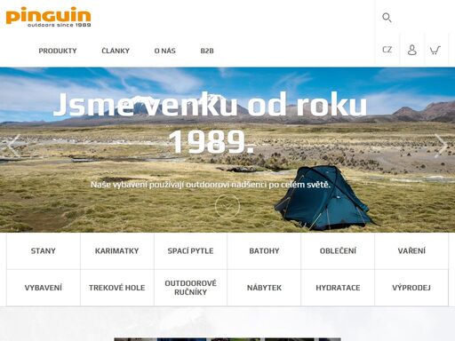 outdoorové oblečení a vybavení pinguin. česká značka s historií a puncem kvality. vybírejte z outdoorového oblečení a vybavení pro lehkou i extrémní turistiku.