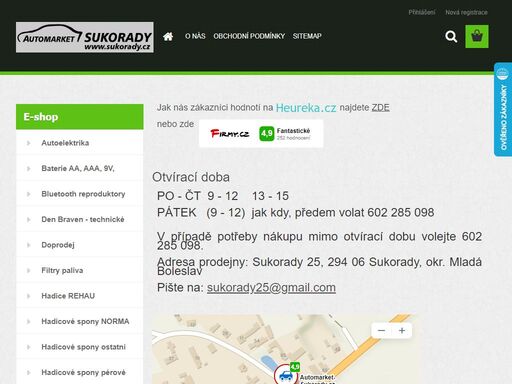 autoelektrika, přívěsová technika, osvětlení vozidel