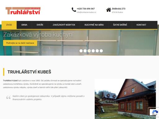 specializujeme na kvalitní zakázkovou truhlářskou výrobu, konkrétně na výrobu a montáž eurooken a dveří, zakázkovou výrobu nábytku, výrobu dveří a šatních skříní dle přání zákazníků.