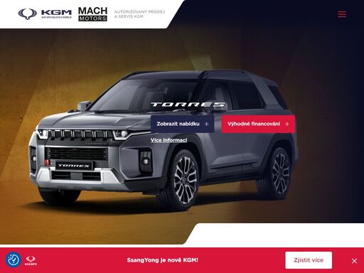 kgm mach motors - suv specialista z koreje