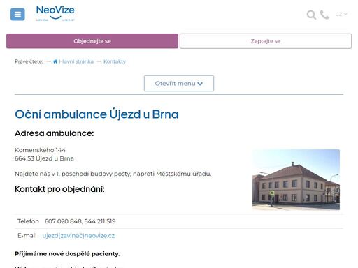 oční klinika neovize brno, krátkozrakost, dalekozrakost, astigmatismus