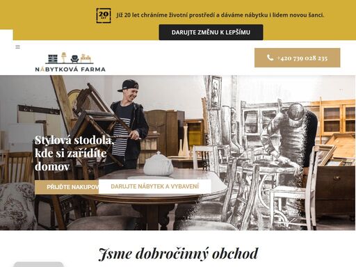 bazar s nábytkem, dekoracemi a potřebami pro domácnost, jehož výtěžek pomáhá. nabízíme též služby spojené s nákupem, dopravou a údržbou nábytku.