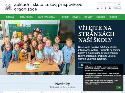 základní škola lukov  zabezpečuje vzdělávání žáků prvního stupně základní školy a školní družinu  