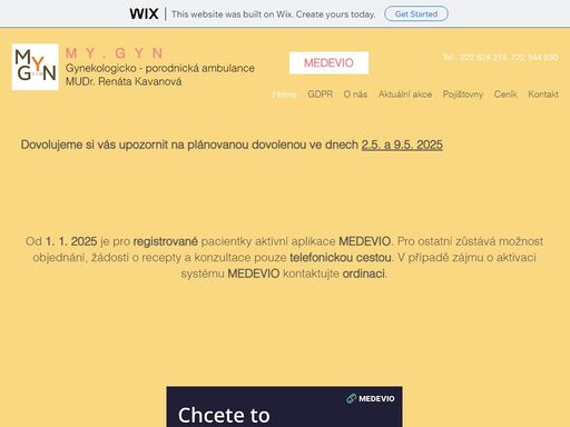 naše ambulance poskytuje komplexní gynekologickou péči o ženy, péči o těhotné a sexuologickou poradnu.