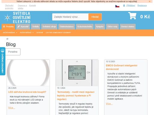 váš dodavatel svítidel, světelných zdrojů, led zdrojů a led osvětlení
