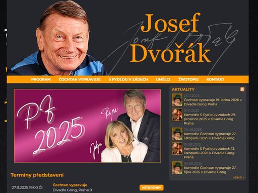 oficiální stránky herce josefa dvořáka a jeho divadelní společnosti