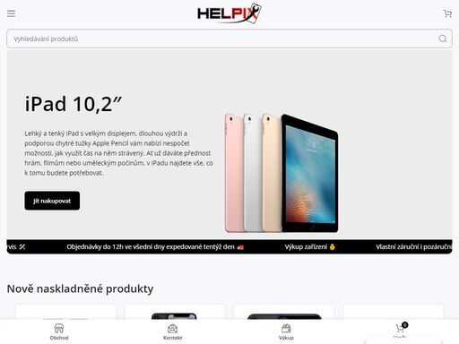 apple iphone 12 dvanáctá generace apple iphone. výkonný procesor zvládne i složitější operace během okamžiku a navíc je energeticky nenáročný. prakticky bezrámečkový displej a podpora mobilní sítě 5g. jít nakupovat ipad 10,2 lehký a tenký ipad s velkým displejem, dlouhou výdrží a podporou chytré tužky apple pencil vám nabízí nespočet možností, jak využít čas na