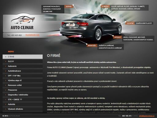 komplexní servis a opravy osobních, terenních a užitkových automobilů.
