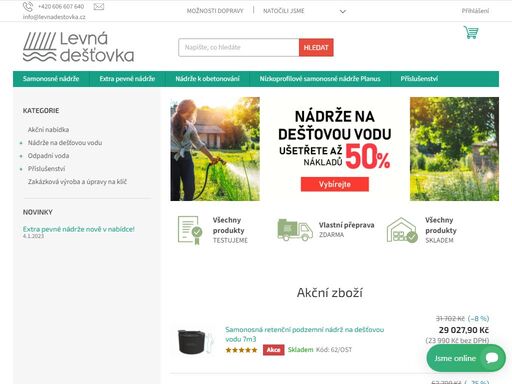 největší výběr pro kompletní systém sběru a užívání dešťové vody. jsme rádi, že jste otevřeli naše stránky zaměřené na hospodaření s dešťovou vodou. rádi vám s výběrem celkového systému sběru a užívání dešťovky pomůžeme. na první pohled se to může zdát jednoduché, ale je potřeba dát si pozor na spoustu aspektů, které…