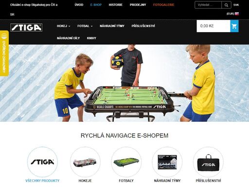 nakupujte na oficiálním e-shopu stolní hokej, fotbal i příslušenství. vyberte si týmy, hrajte a bavte se.