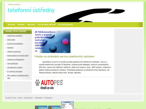 ústředny, servis, montáž, telekomunikace, http://jktelekomunikace.evron.cz