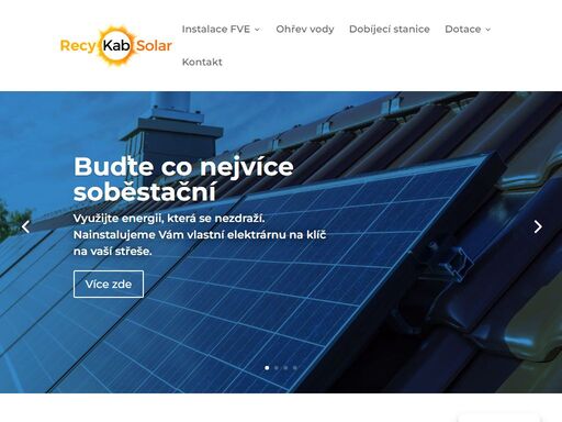 fotovoltaické elektrárny recykab na klíč pro rodiné domy, bytové domy a komerční budovy. záloha od 20 000 kč.