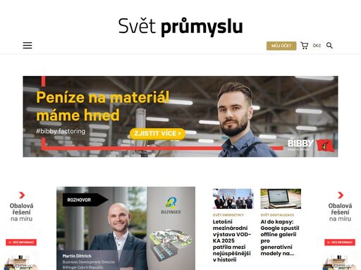 články, aktuální zprávy o průmyslu z domova i ze světa. zpravodajství a publicistika od redakce svět průmyslu.