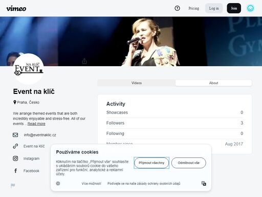 produkční agentura eventnaklíč.cz poskytuje dramaturgické, technické a organizační zajištění kulturních akcí.