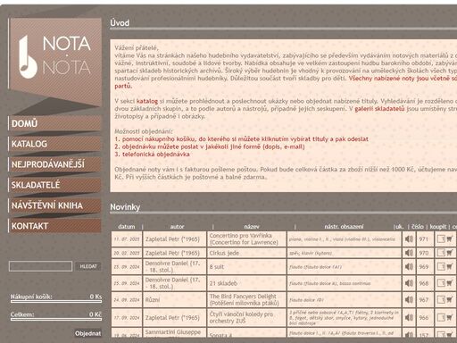hudební vydavatelství zabývající se především vydáváním notových materiálů z oblasti vážné, instruktivní, soudobé a lidové tvorby. nabídka obsahuje ve velkém zastoupení hudbu barokního období. důležitou součást tvoří skladby pro děti.