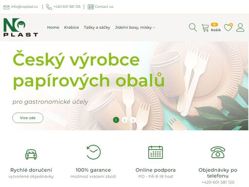 no plast - obchod papírovými gastro potřebami