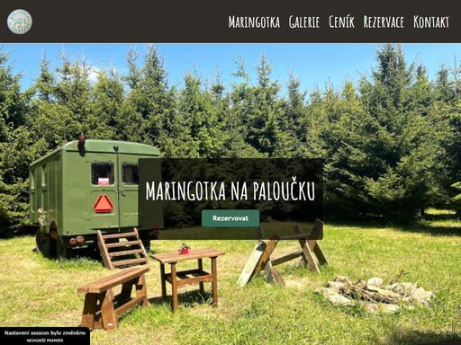 maringotka na paloučku, maringotka jihlava, ubytování jihlava