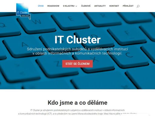 it cluster je sdružením podnikatelských subjektů a vzdělávacích institucí v oblasti informačních a komunikačních technologií (ict).