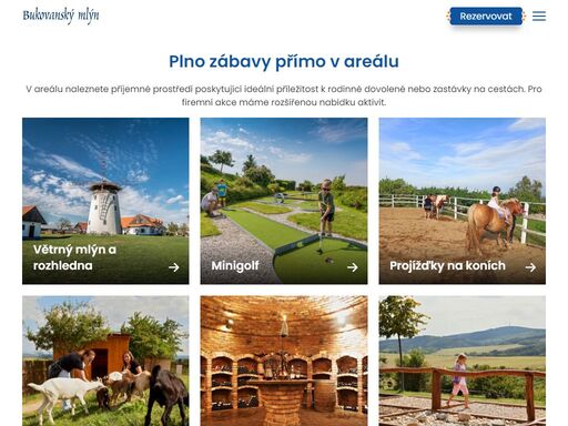 dopřejte si jedinečný zážitek v areálu bukovanského mlýna na jižní moravě. spousta aktivit pro celou rodinu, skvělé jídlo a stylové ubytování. navštivte hotel bukovanský mlýn ještě dnes!