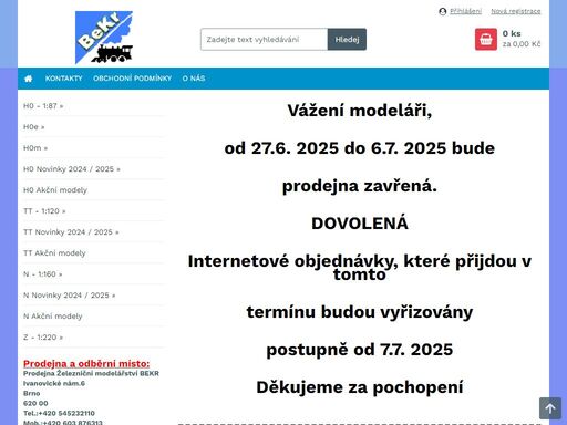 železniční modelářství, hoby, prodej vláčků, modelové kolejiště, prodej modelů, modely vláčků, modelová železnice, modely vlaků, modely lokomotiv, modely vagónů, vláčky bekr,mašinky,vlaky, železniční modely
