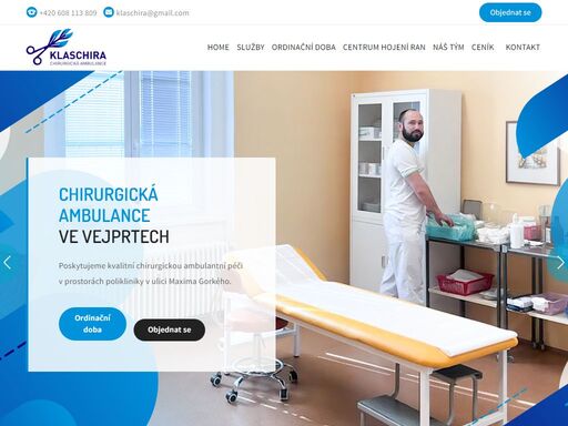 chirurgická ambulance klaschira poskytuje plné spektrum chirurgické pomoci