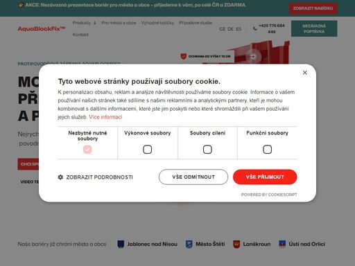 spolehlivá ochrana proti vodě až do 75 cm. modulární povodňové bariéry bez kotvení, ideální proti povodním i přívalovým dešťům. opakovaně použitelné, snadno skladovatelné i venku. doprava zdarma po celé čr.