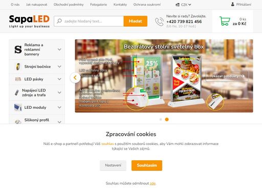 sapaled - led produkty pro reklamy a propagace