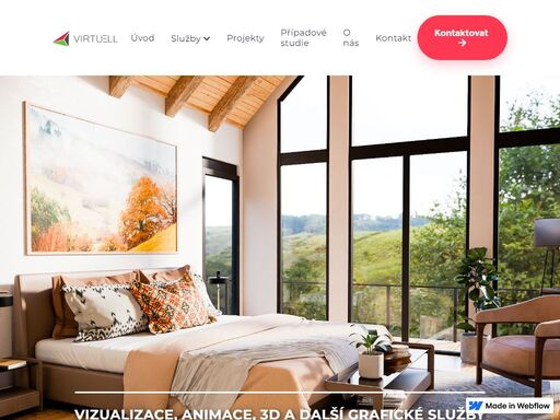 virtuell s.r.o. - specializujeme se na 3d vizualizace interiérů a exteriérů, virtuální home staging, tvorbu 3d modelů a animací, grafický design a webové stránky.