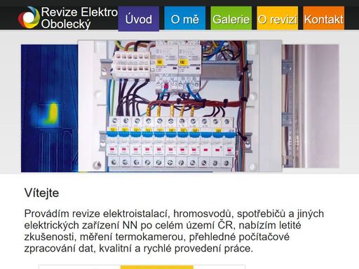 revize hromosvodů, elektrických instalací, elektrických přípojek, strojních zařízení, spotřebičů a ručního nářadí